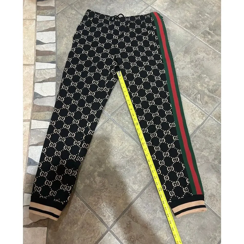 Men's Gucci GG jersey cotton jog pants, size XXL made in Italy